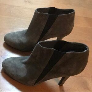 Grey & Black Jessica Suede Simpson Booties 8.5